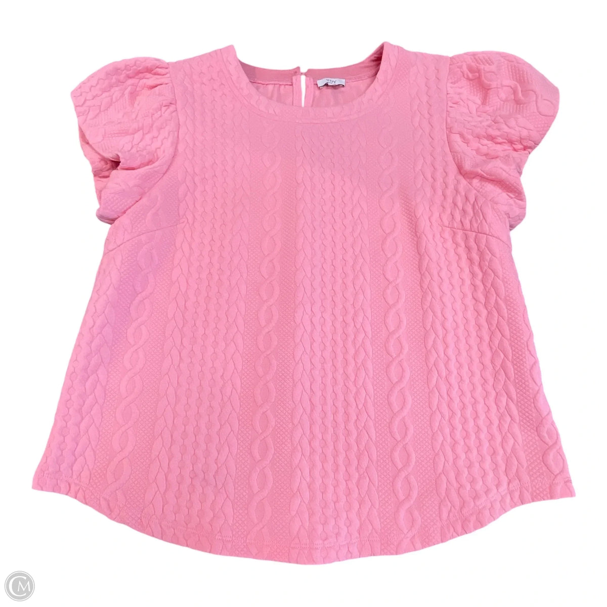 Top Short Sleeve By Voy In Pink, Size: S