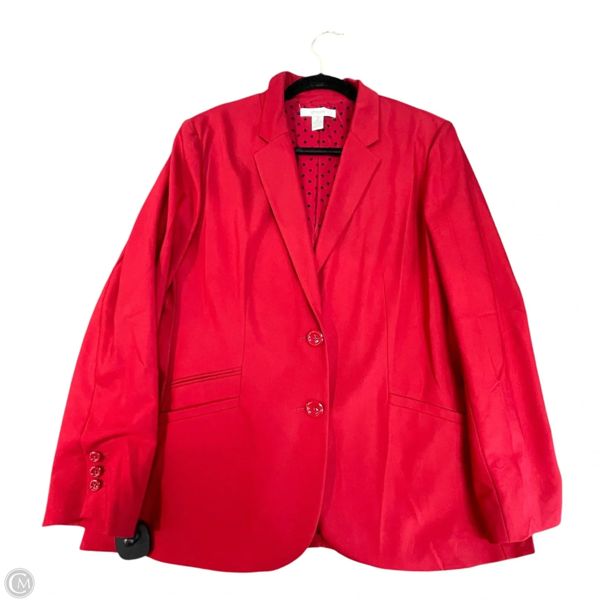 Blazer By Chicos In Red, Size: L