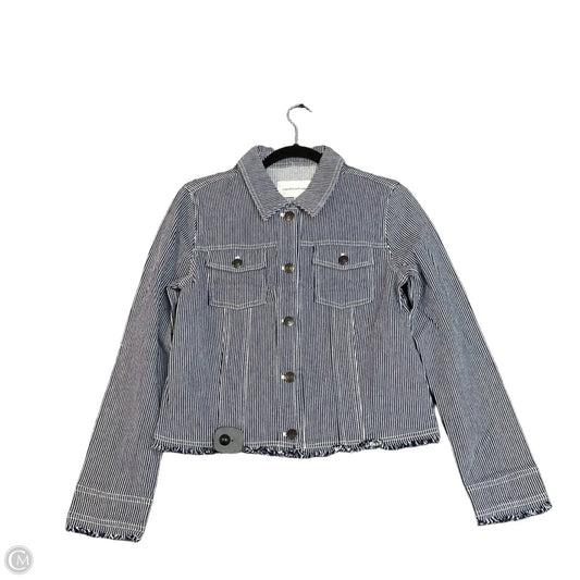 Jacket Denim By Cupcakes And Cashmere In Striped Pattern, Size: Xs