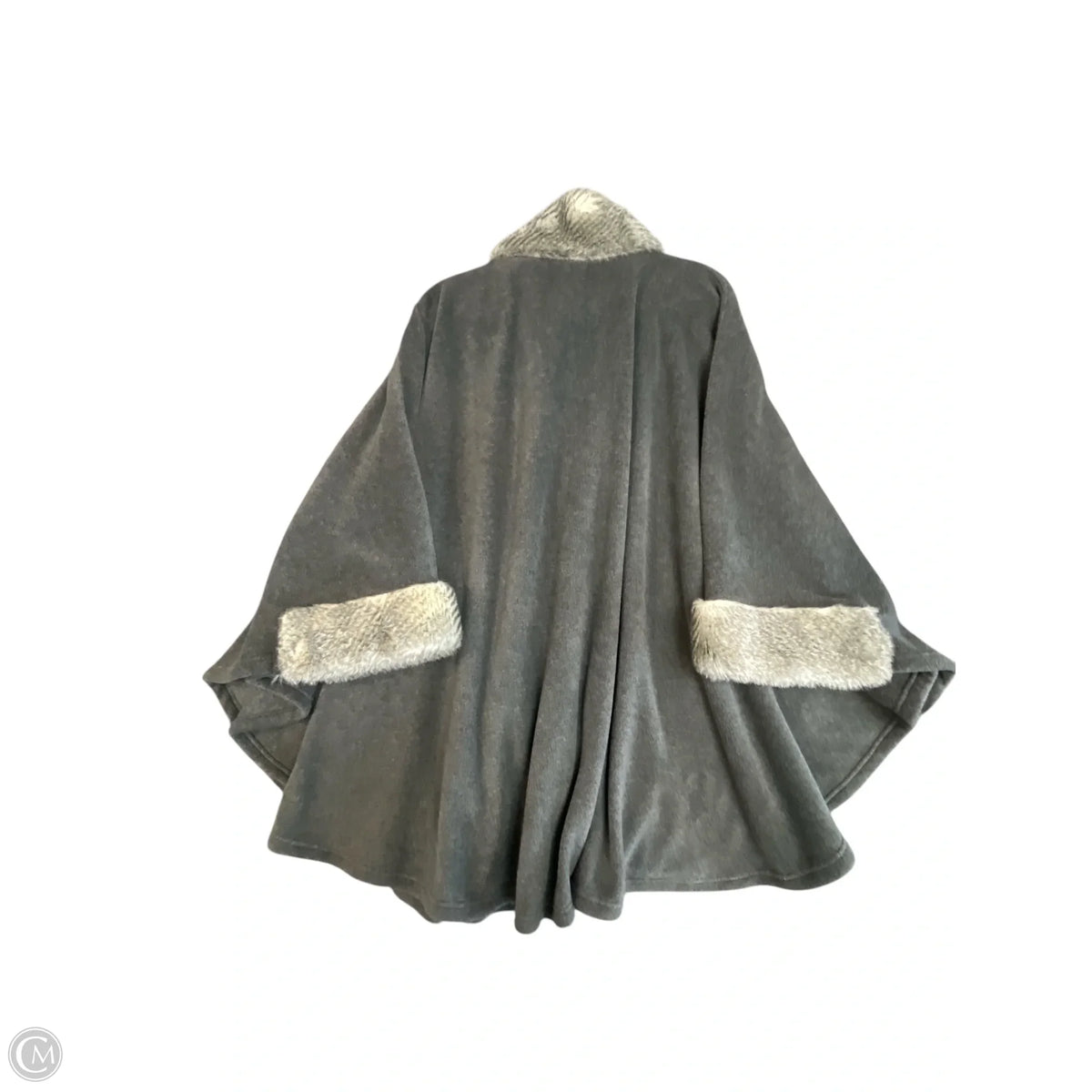 Poncho By Clothes Mentor In Grey, Size: Osfm