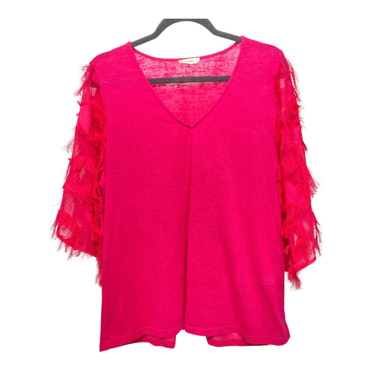 Top Long Sleeve By Clothes Mentor In Pink, Size: M