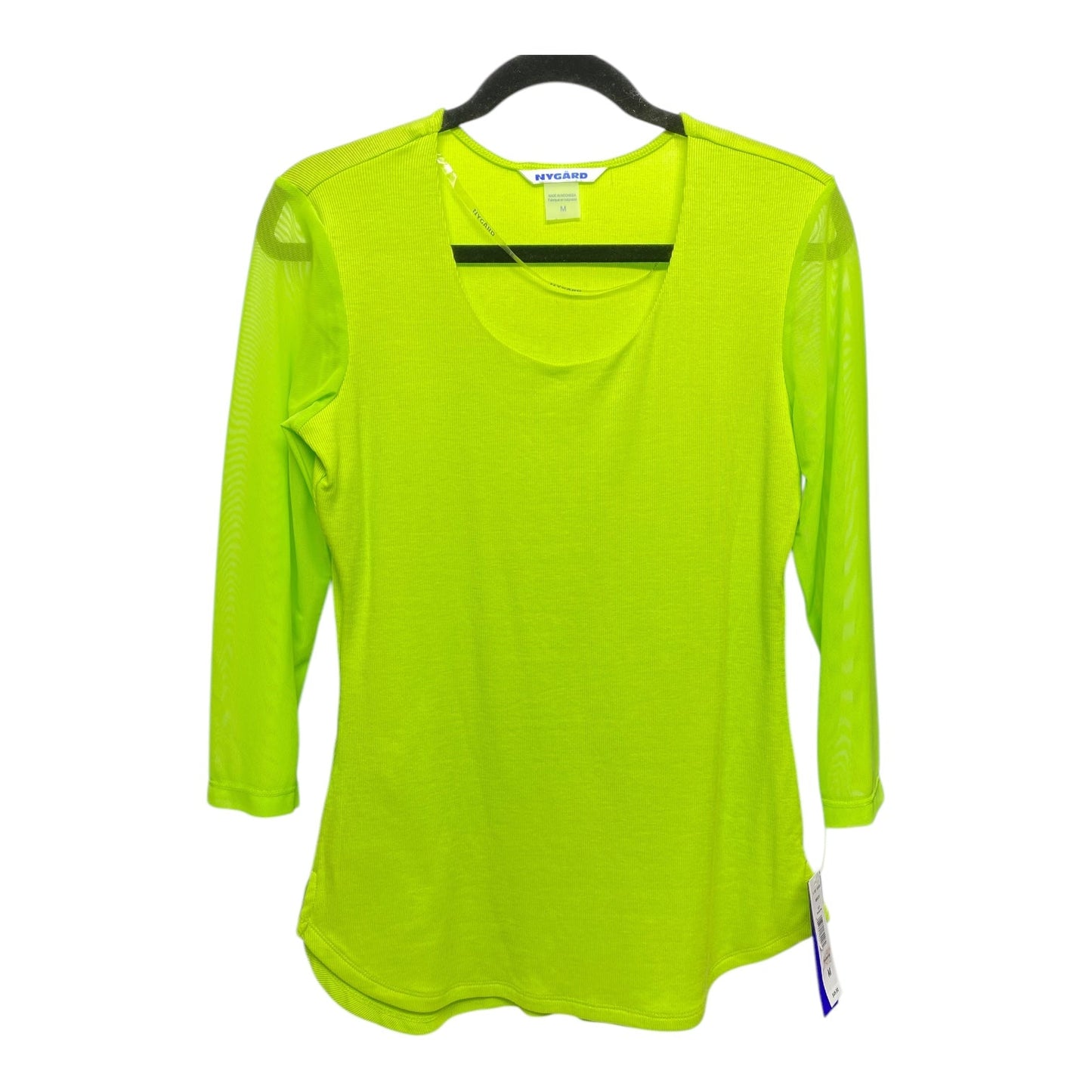 Top Long Sleeve By Nygard Peter In Green, Size: M