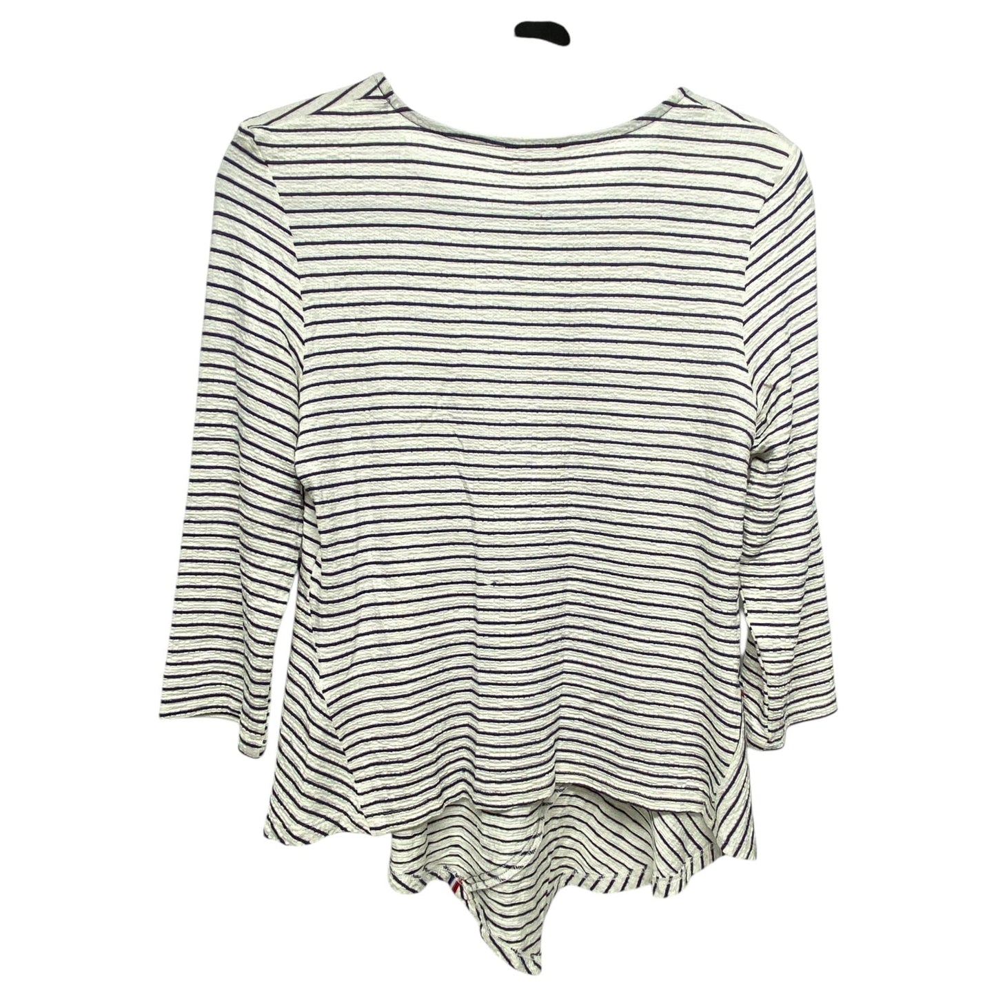 Top Long Sleeve By Scapa In Striped Pattern, Size: S