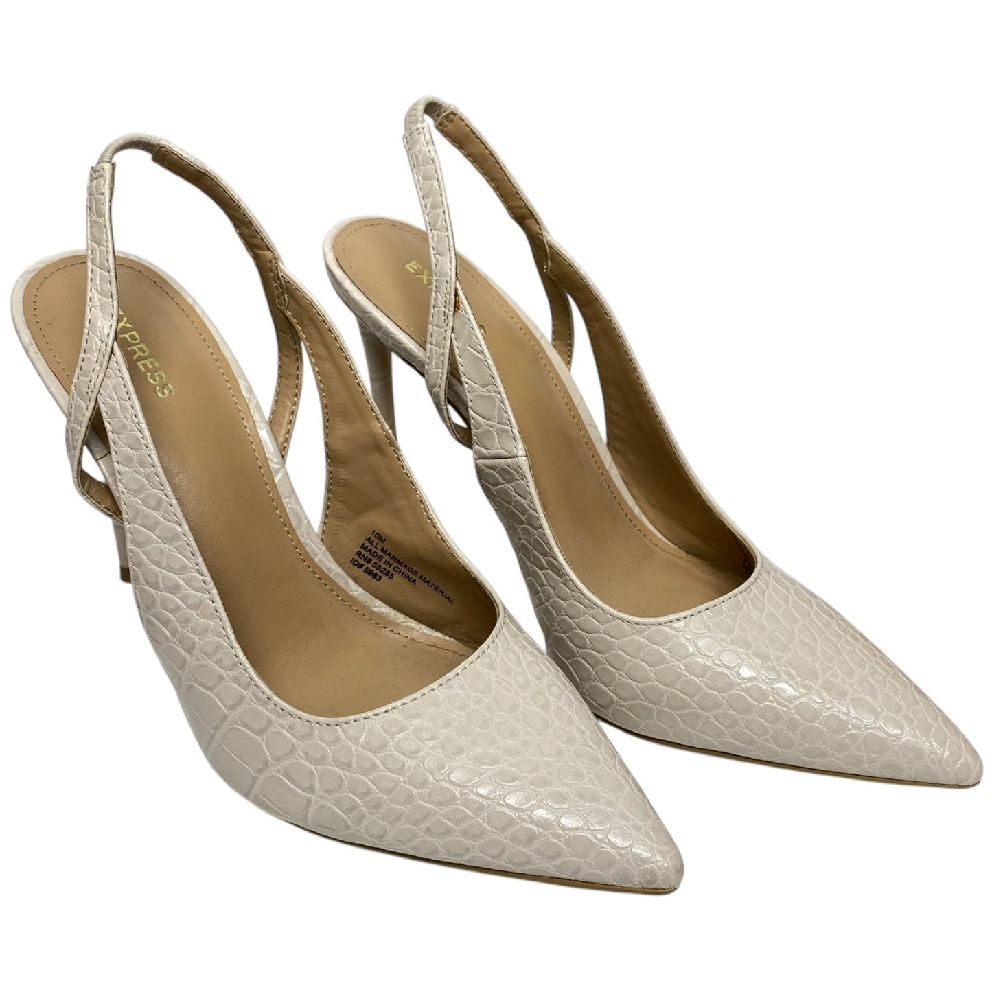 Shoes Heels Stiletto By Express In Cream, Size: 10