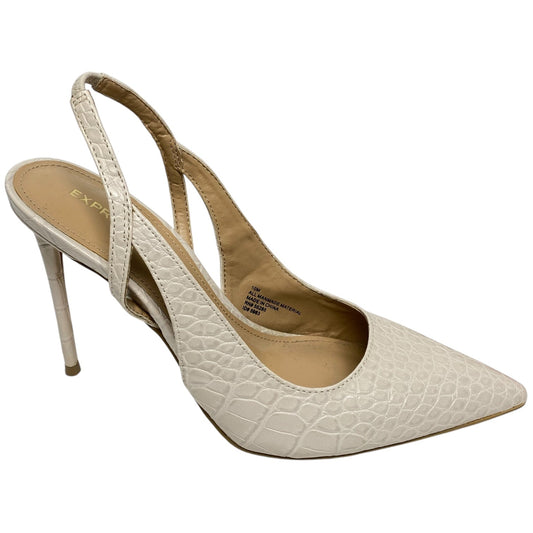 Shoes Heels Stiletto By Express In Cream, Size: 10