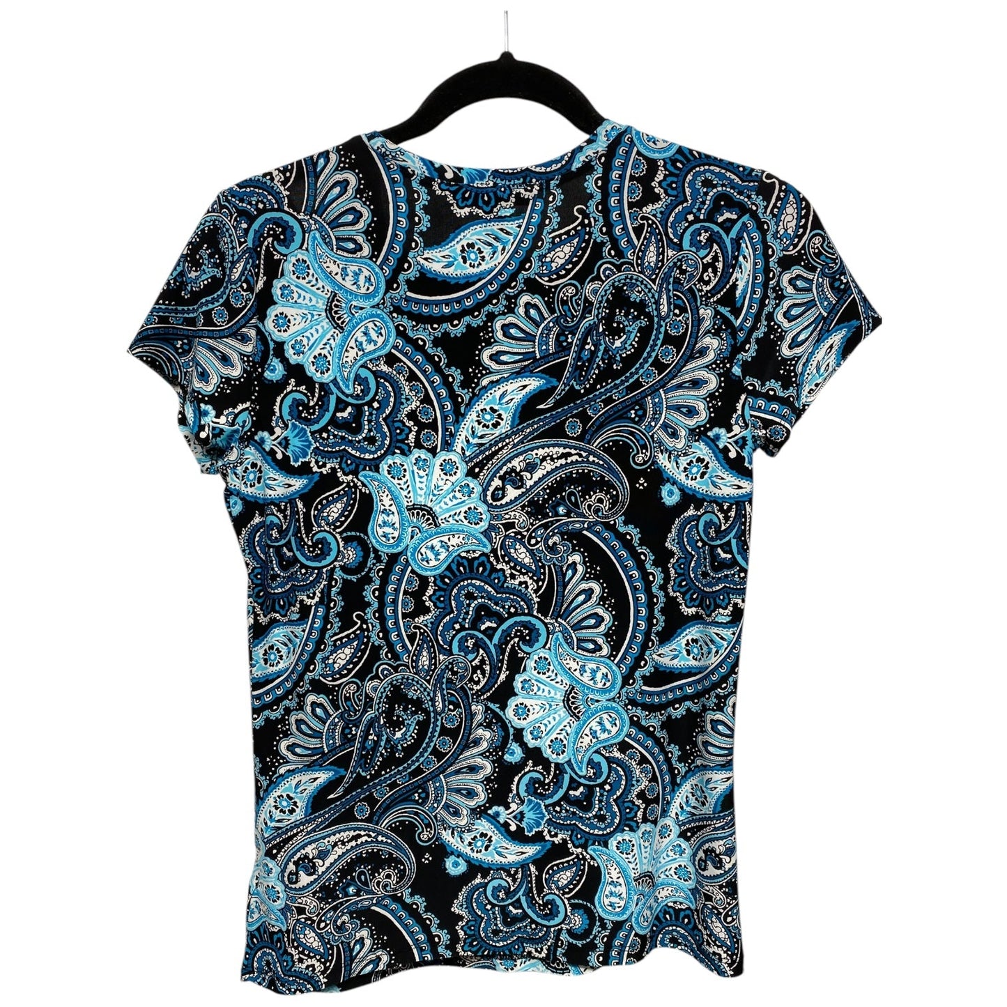 Top Short Sleeve By International Concepts In Paisley Print, Size: Sp