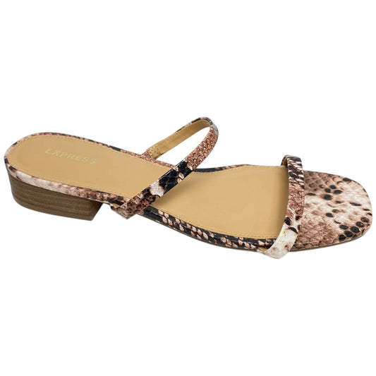 Shoes Heels Block By Express In Snakeskin Print, Size: 8