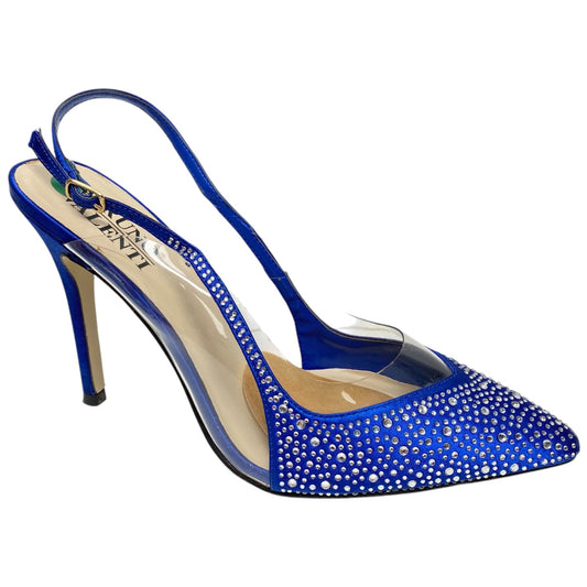 Shoes Heels Stiletto By Bruno Valenti In Blue & Silver, Size: 11