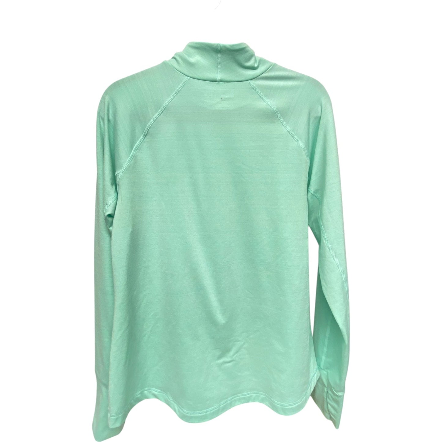 Athletic Top Long Sleeve Collar By Fila In Aqua, Size: Xl