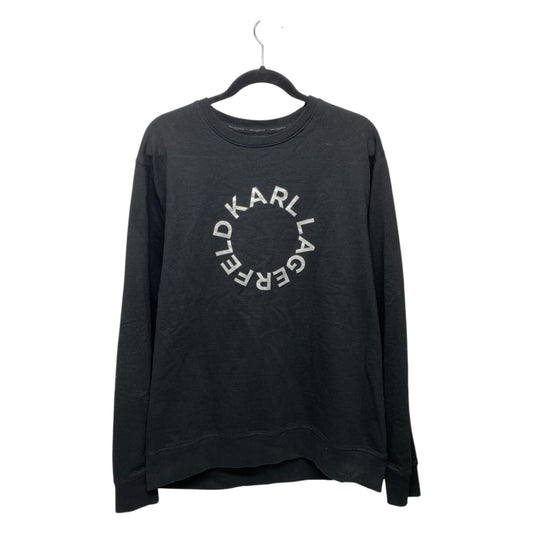 Sweatshirt Crewneck By Karl Lagerfeld In Black, Size: Xl