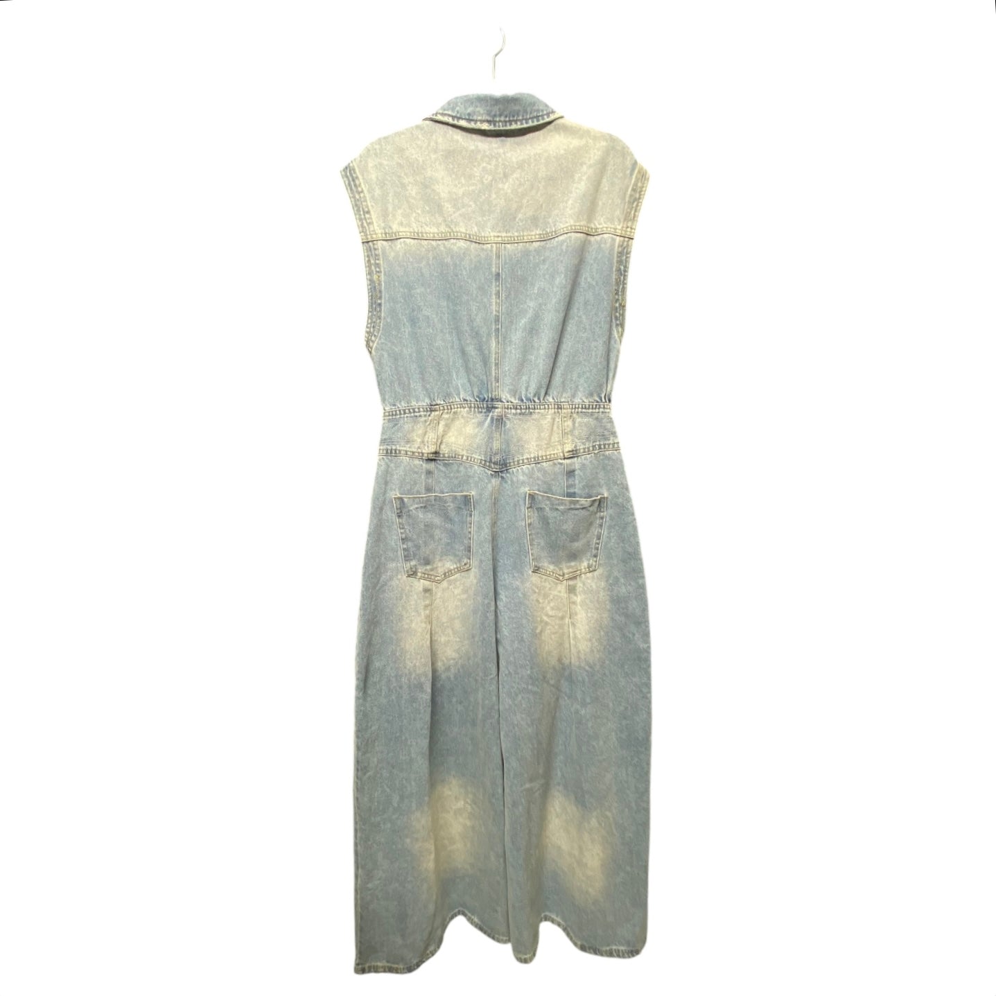 Jumpsuit By Bucket List In Blue Denim, Size: L