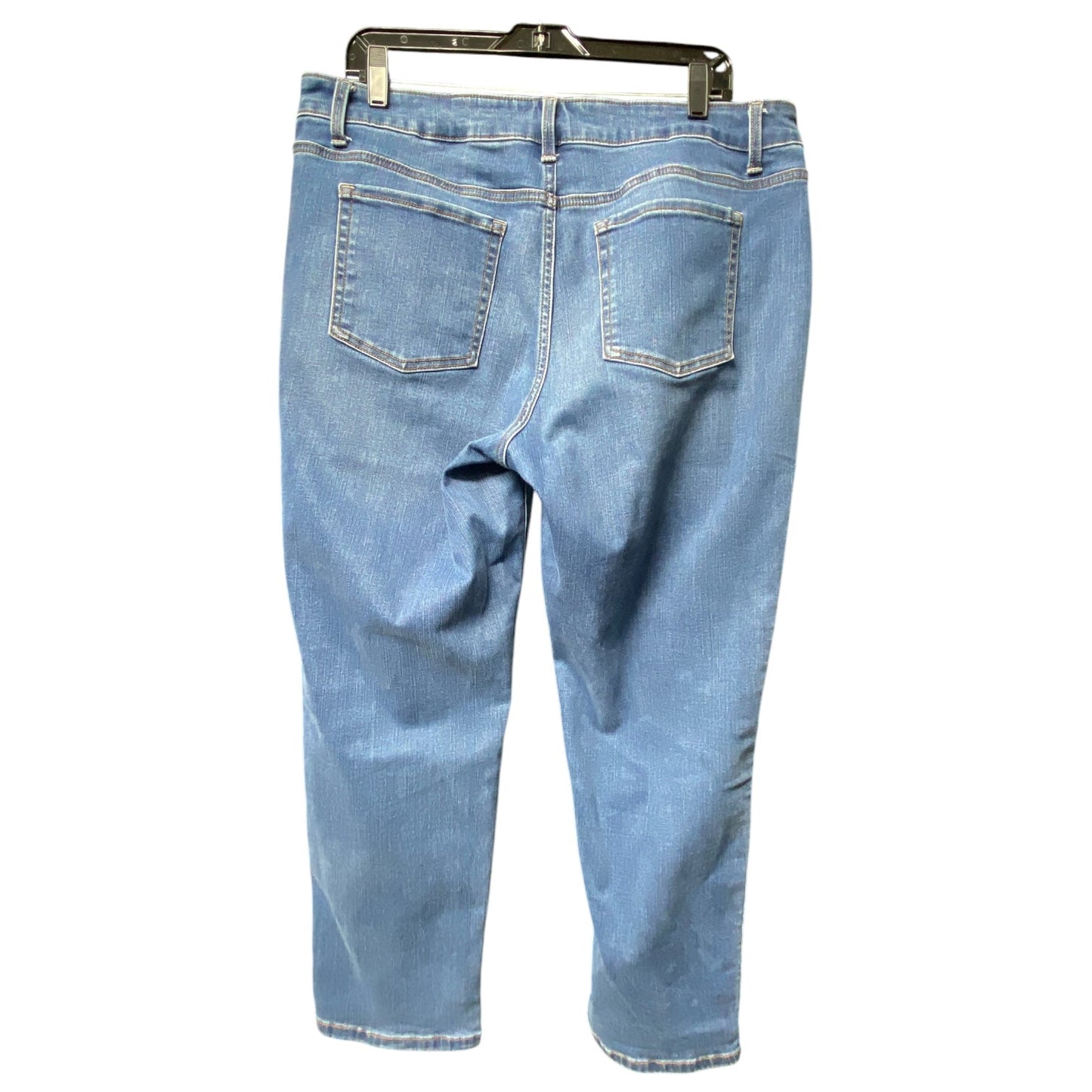 Jeans Straight By Time And Tru In Blue Denim, Size: 16