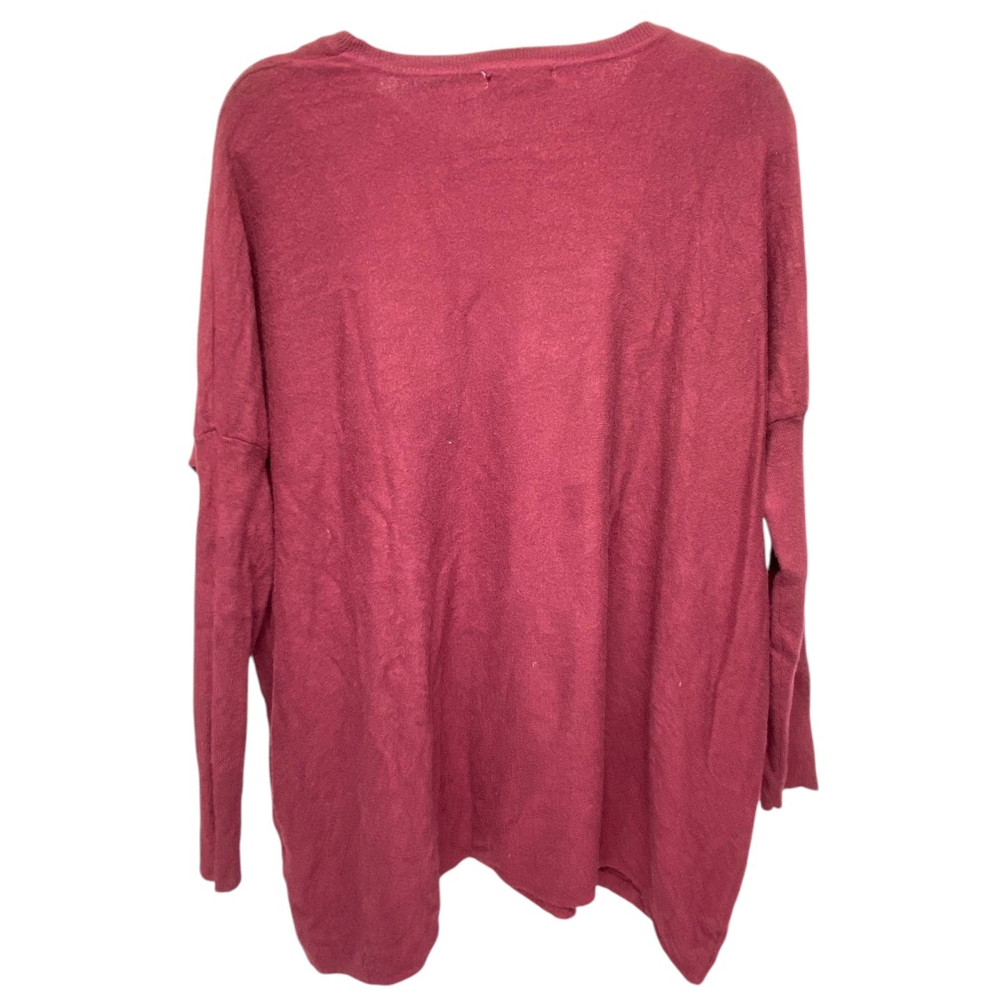 Sweatshirt Crewneck By Tea N Rose In Maroon, Size: S