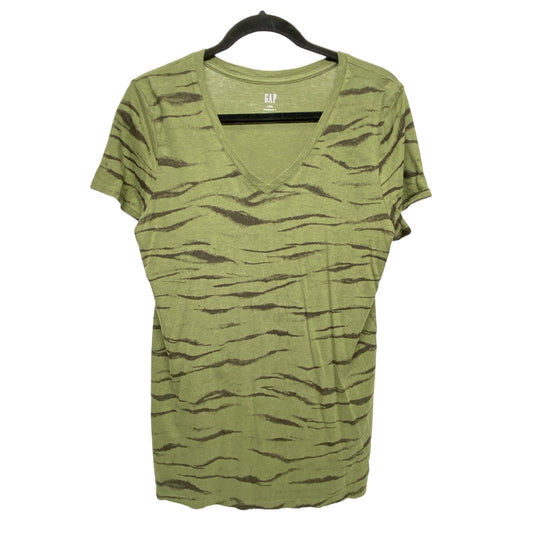 Top Short Sleeve By Gap In Green, Size: L