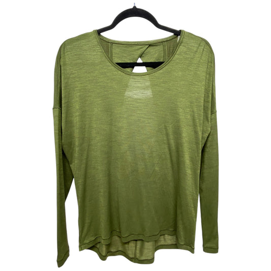 Athletic Top Long Sleeve Crewneck By Lululemon In Green, Size: 8