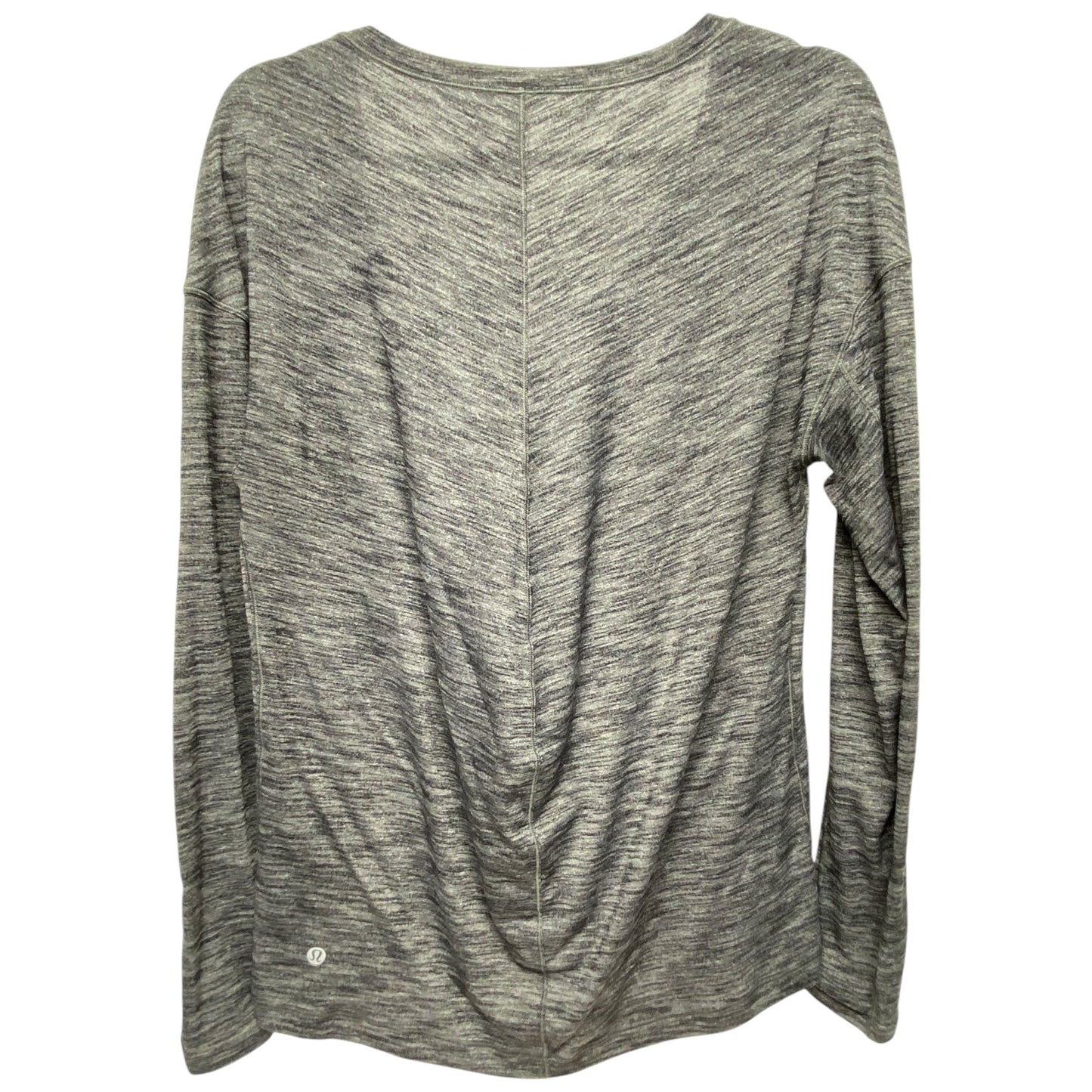 Athletic Top Long Sleeve Crewneck By Lululemon In Grey, Size: 8