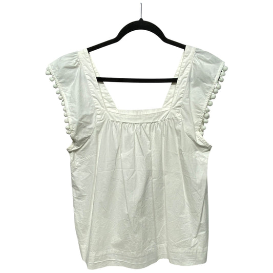 Top Sleeveless By J. Crew In White, Size: 10