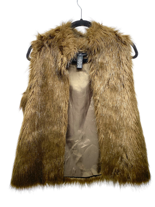 Coat Faux Fur & Sherpa By Willi Smith In Brown, Size: S