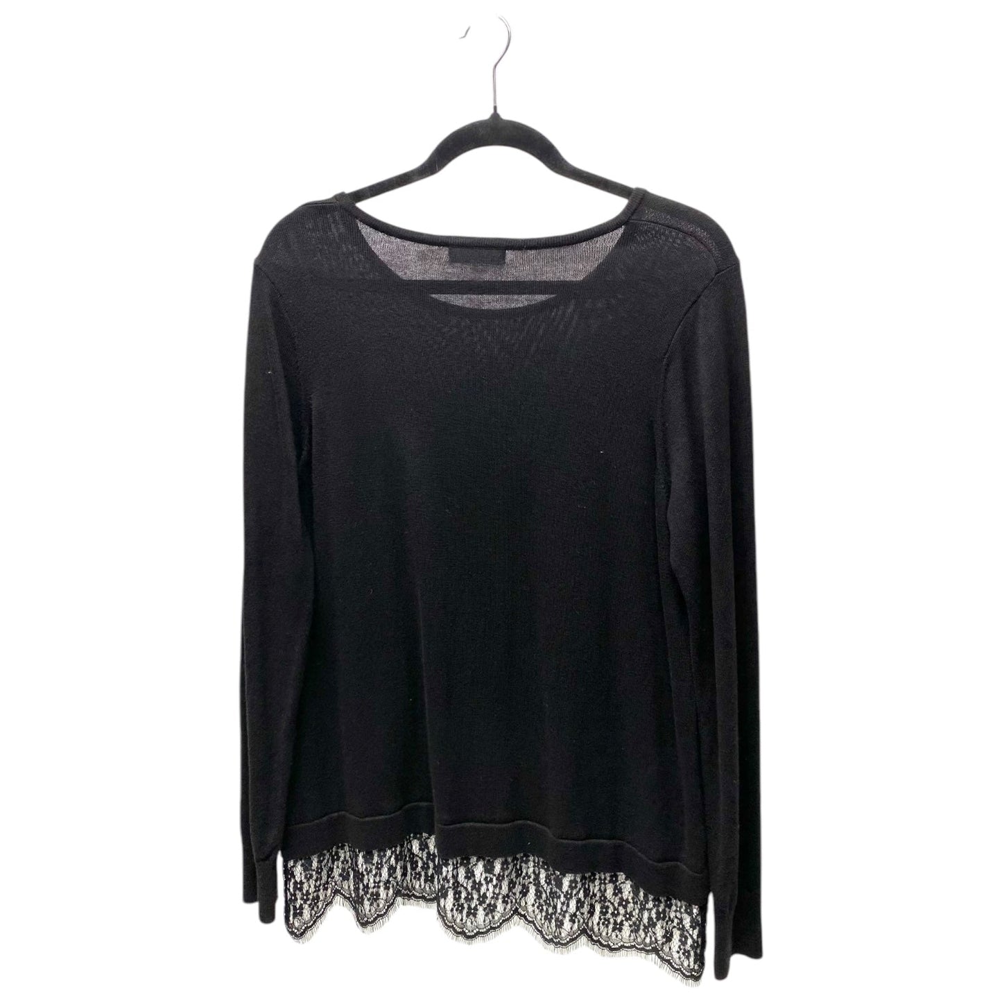 Sweater By Calvin Klein In Black & White, Size: M