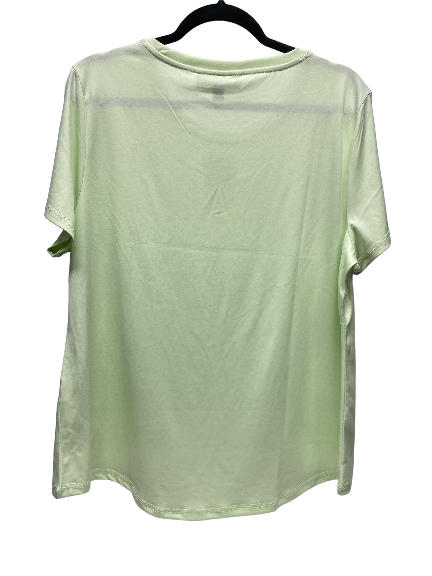 Top Short Sleeve By Karen Scott In Green, Size: L