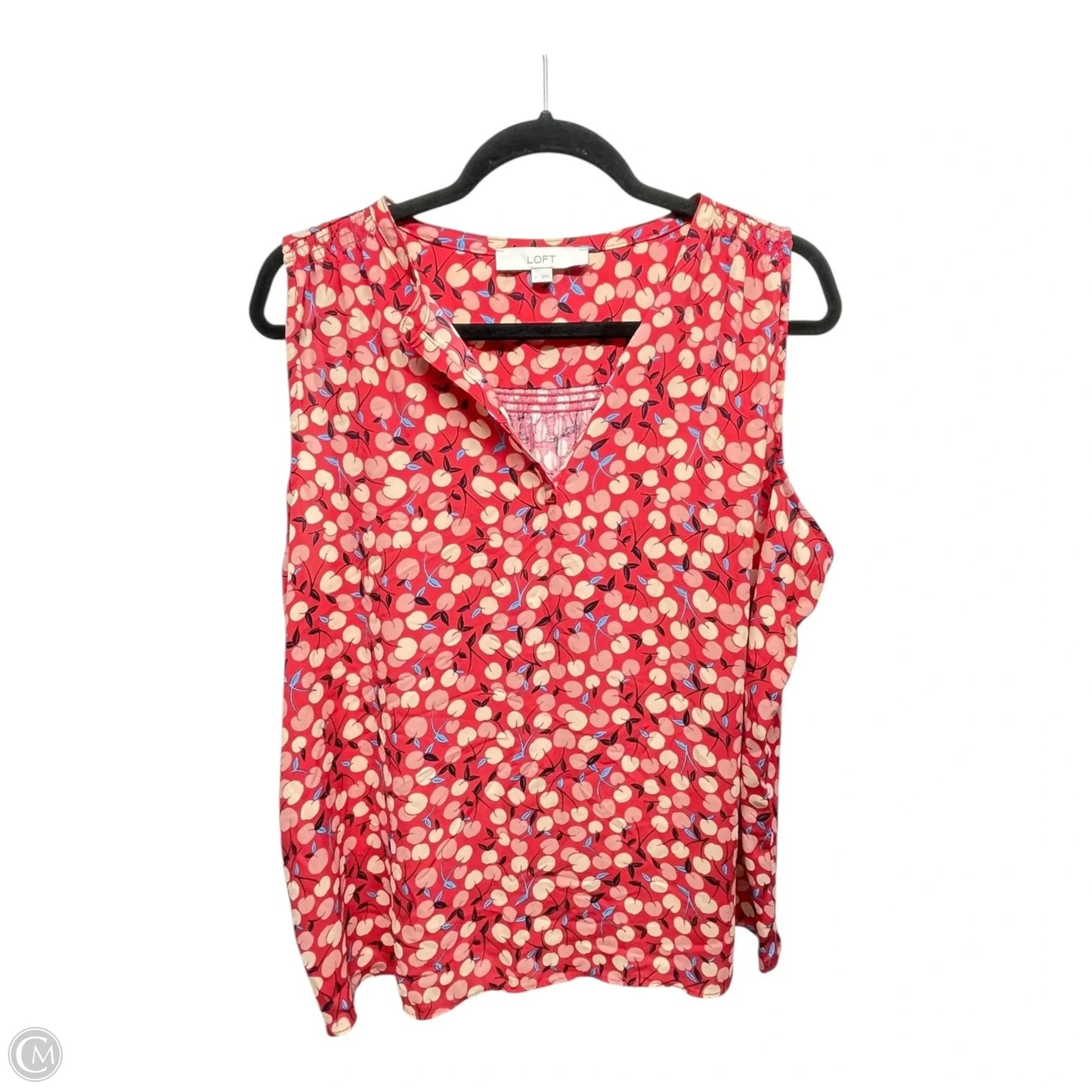 Top Sleeveless By Loft In Multi-colored, Size: L