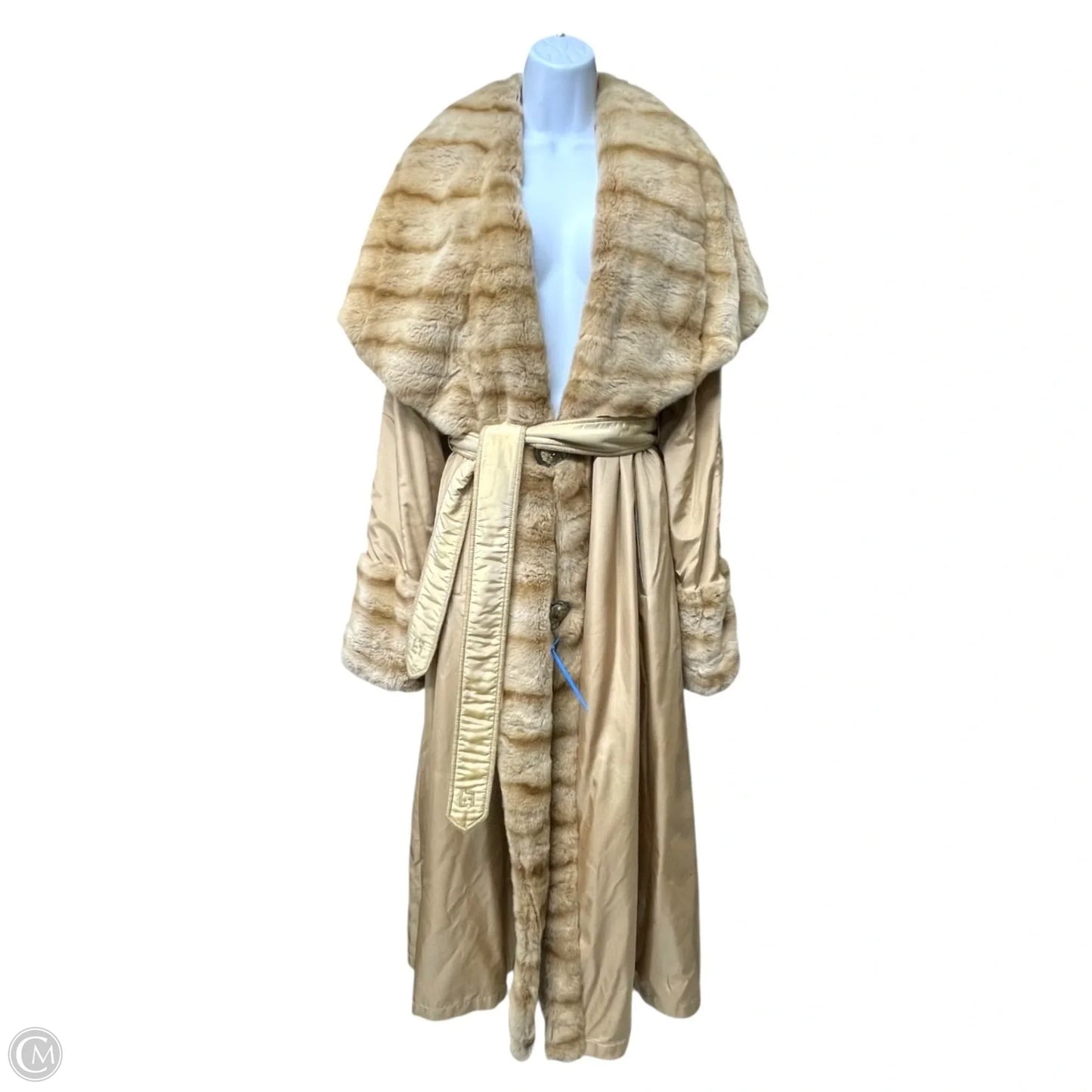 Reversible Coat Luxury Designer By Fendi In Tan, Size: M/L