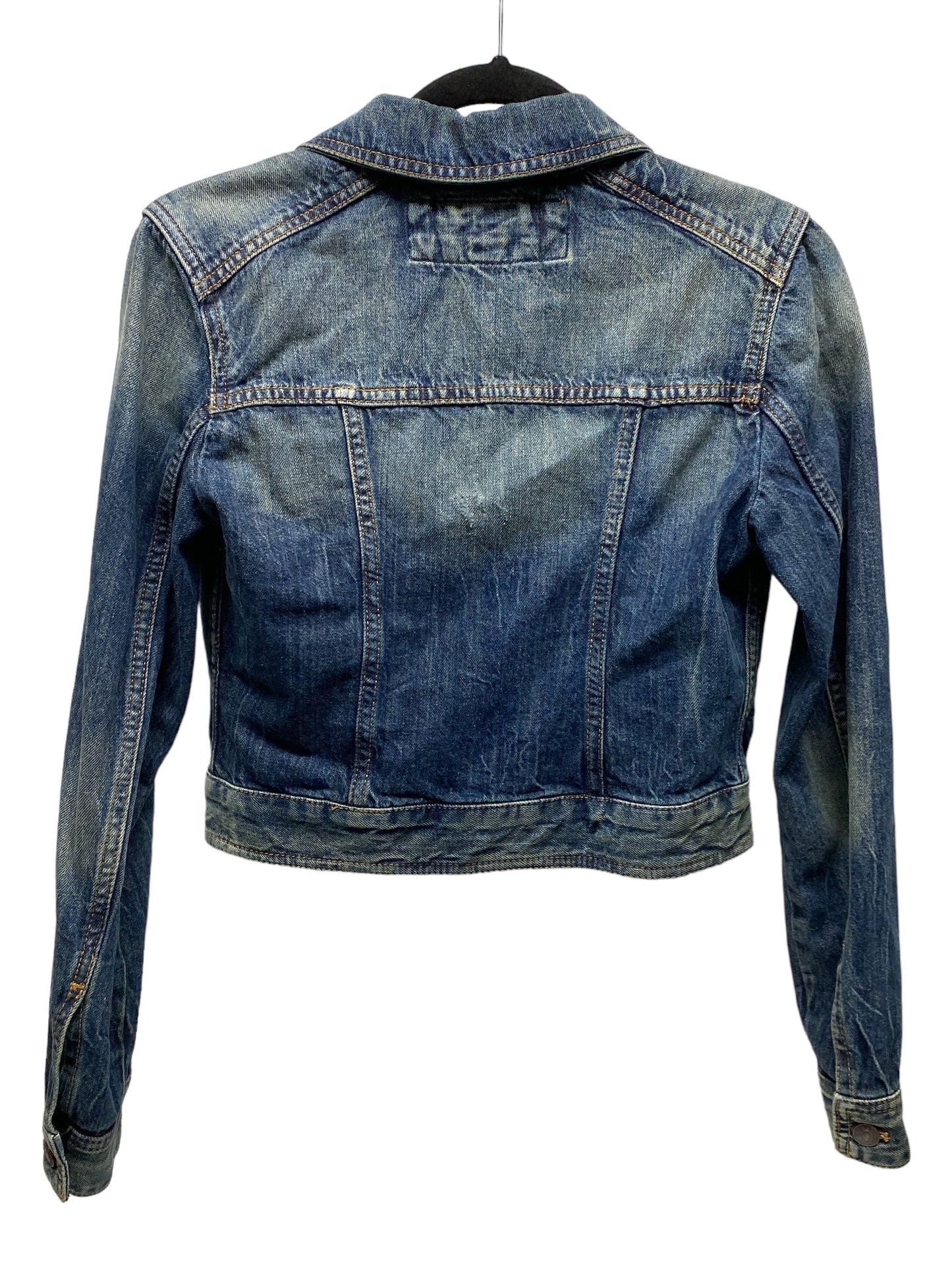 Jacket Denim By Express In Blue Denim, Size: Xs