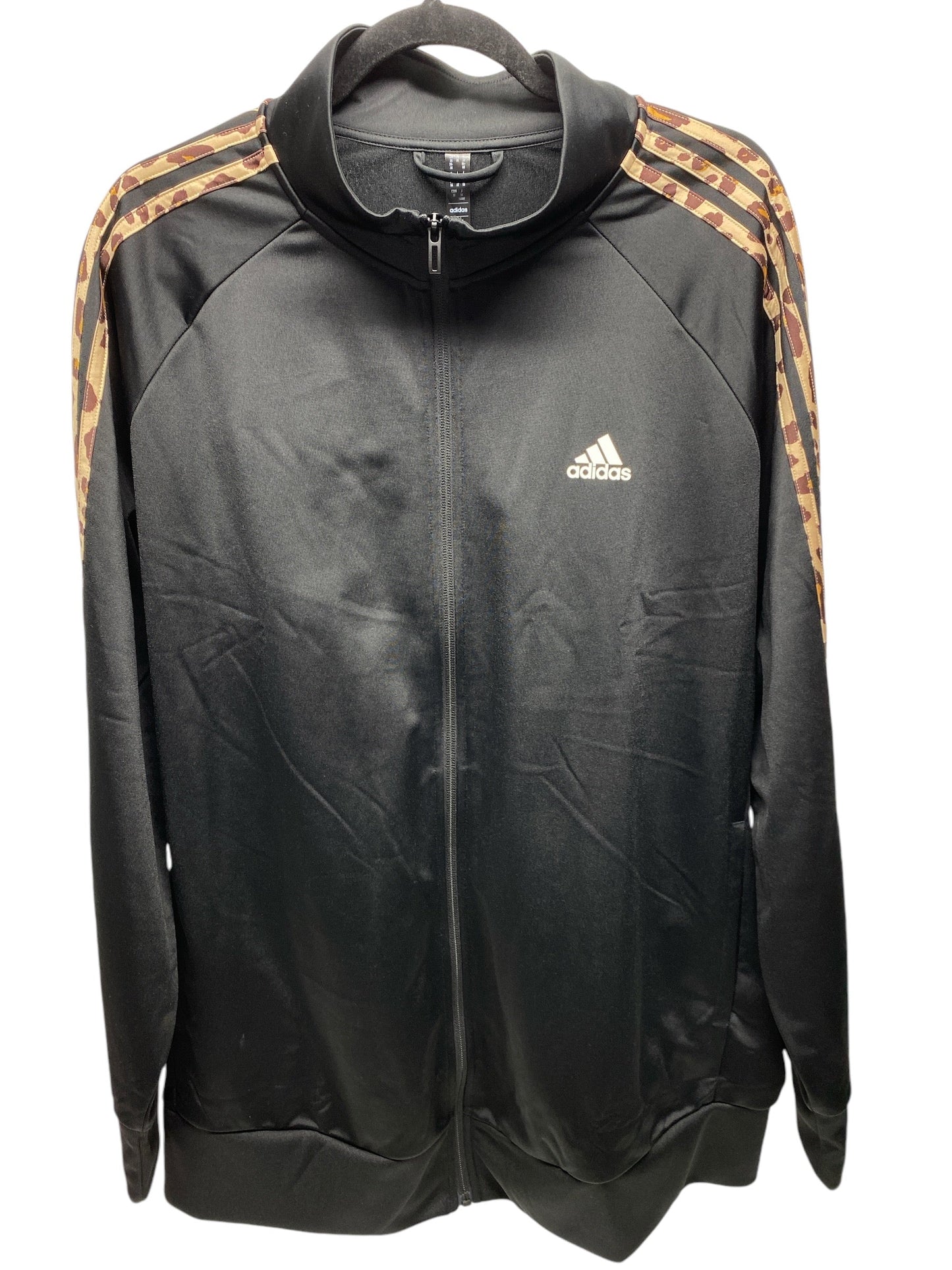 Athletic Jacket By Adidas In Black, Size: 3x