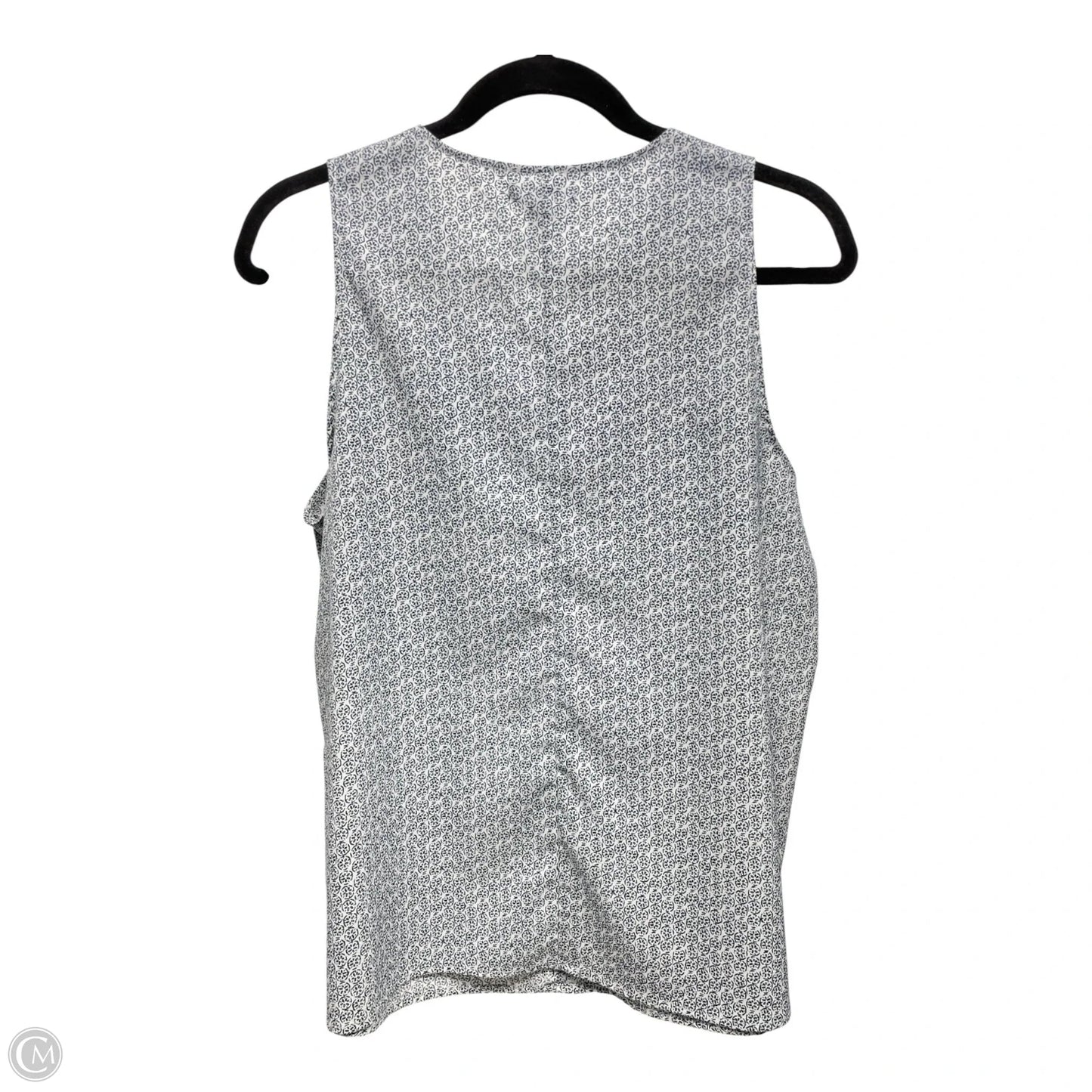 Top Sleeveless By Gap In Blue & White, Size: M