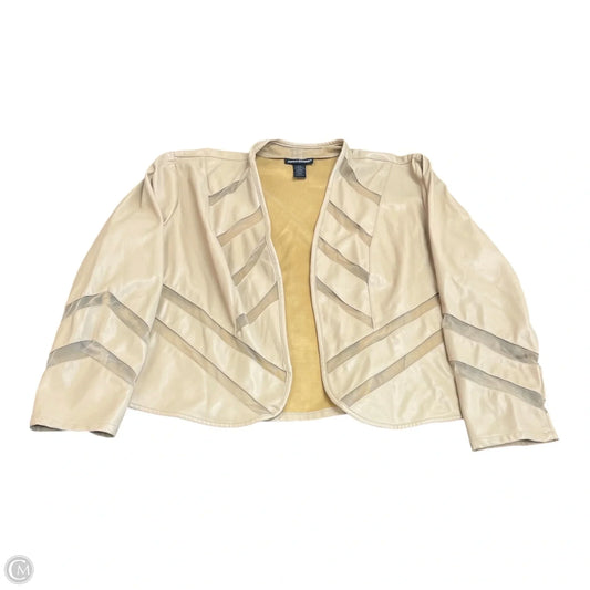 Jacket Other By Ashley Stewart In Tan, Size: 4x
