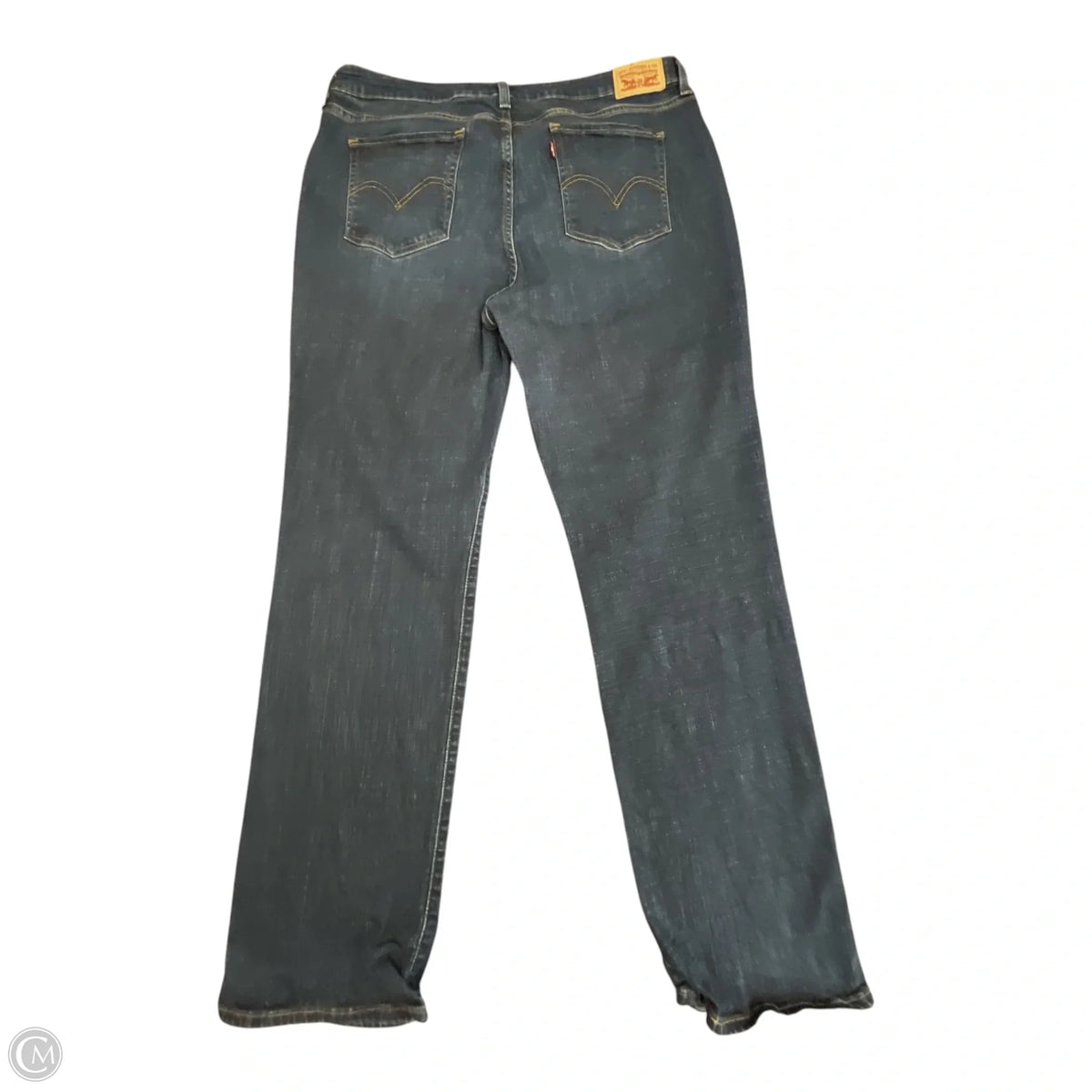 Jeans Straight By Levis In Blue Denim, Size: 20