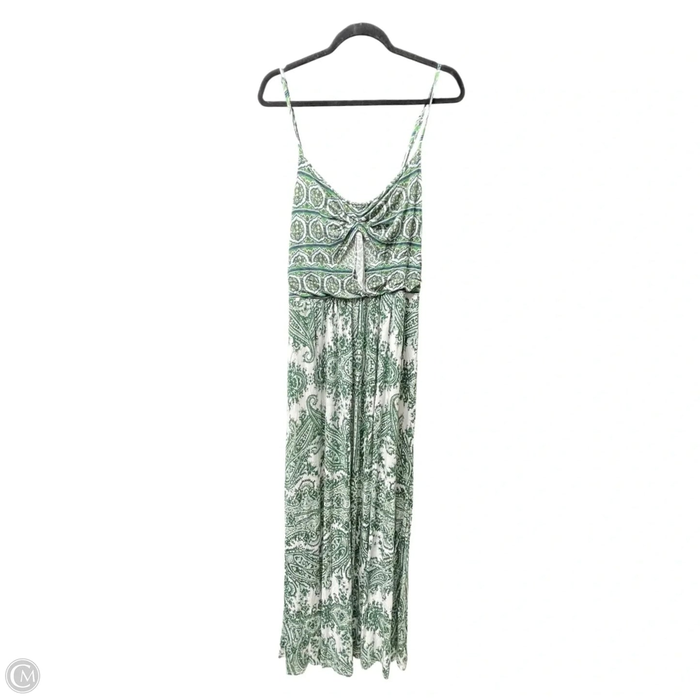 Dress Casual Maxi By Moulinette Soeurs In Green & White, Size: L