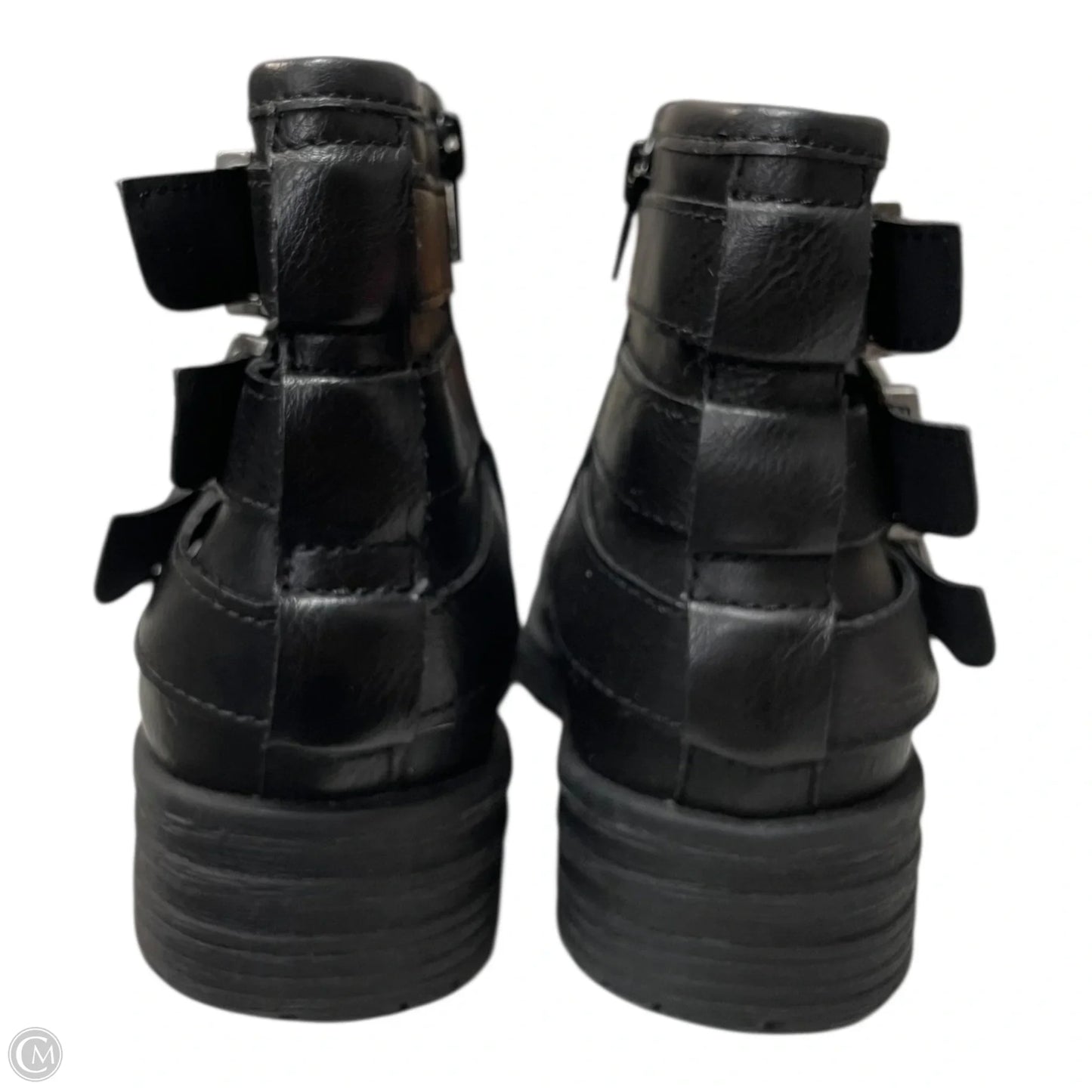 Boots Ankle Heels By Boc In Black, Size: 6.5