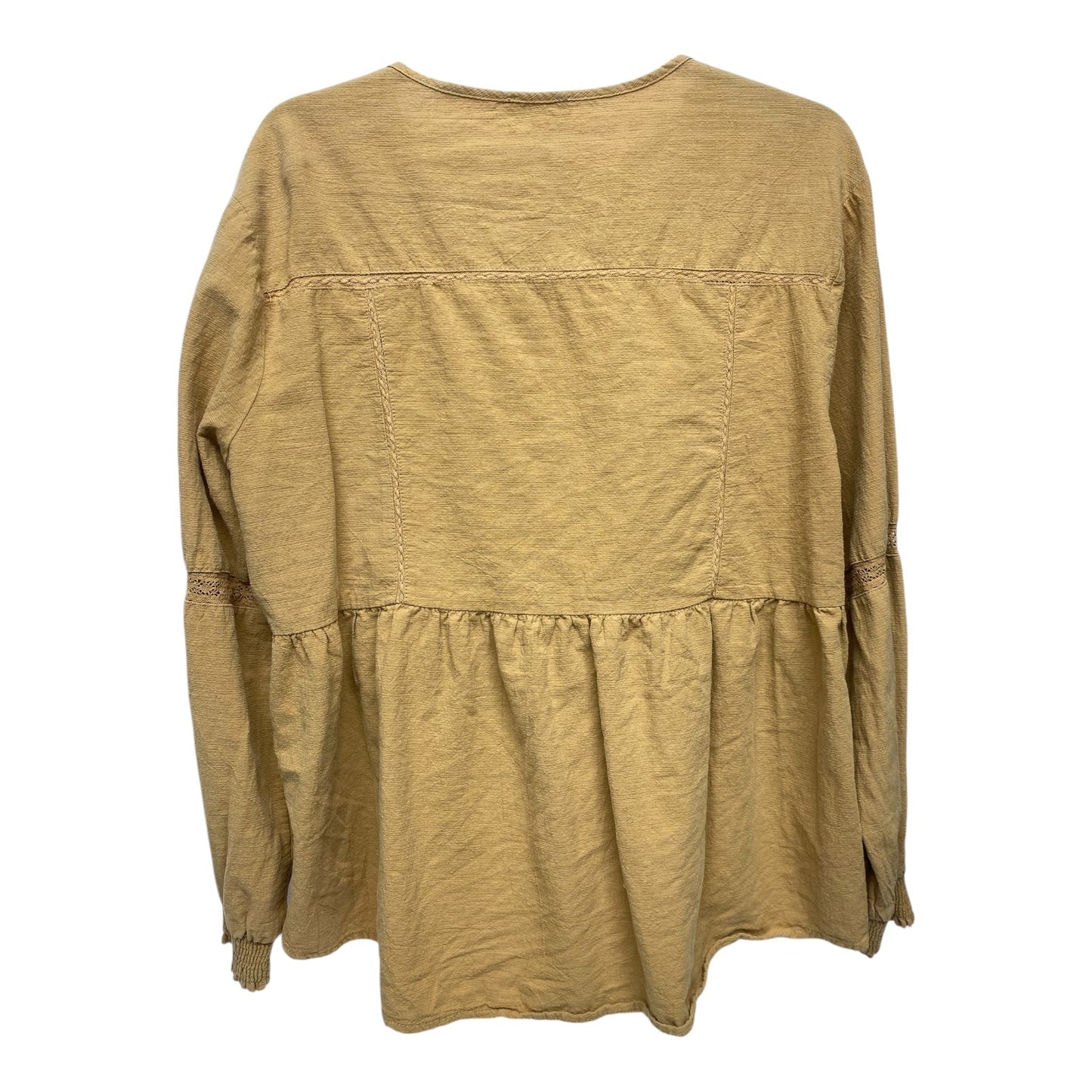 Top Long Sleeve By Umgee In Yellow, Size: M