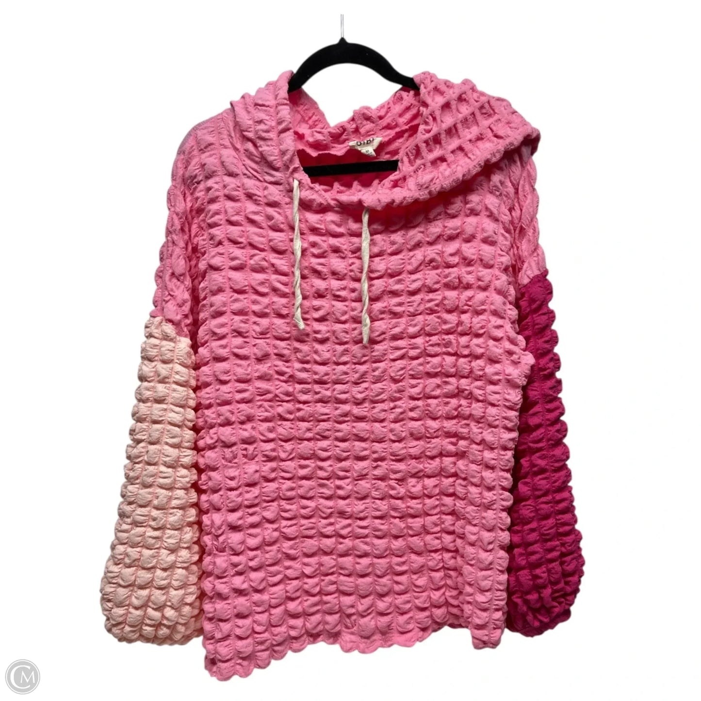 Sweatshirt Hoodie By Bibi In Pink, Size: M