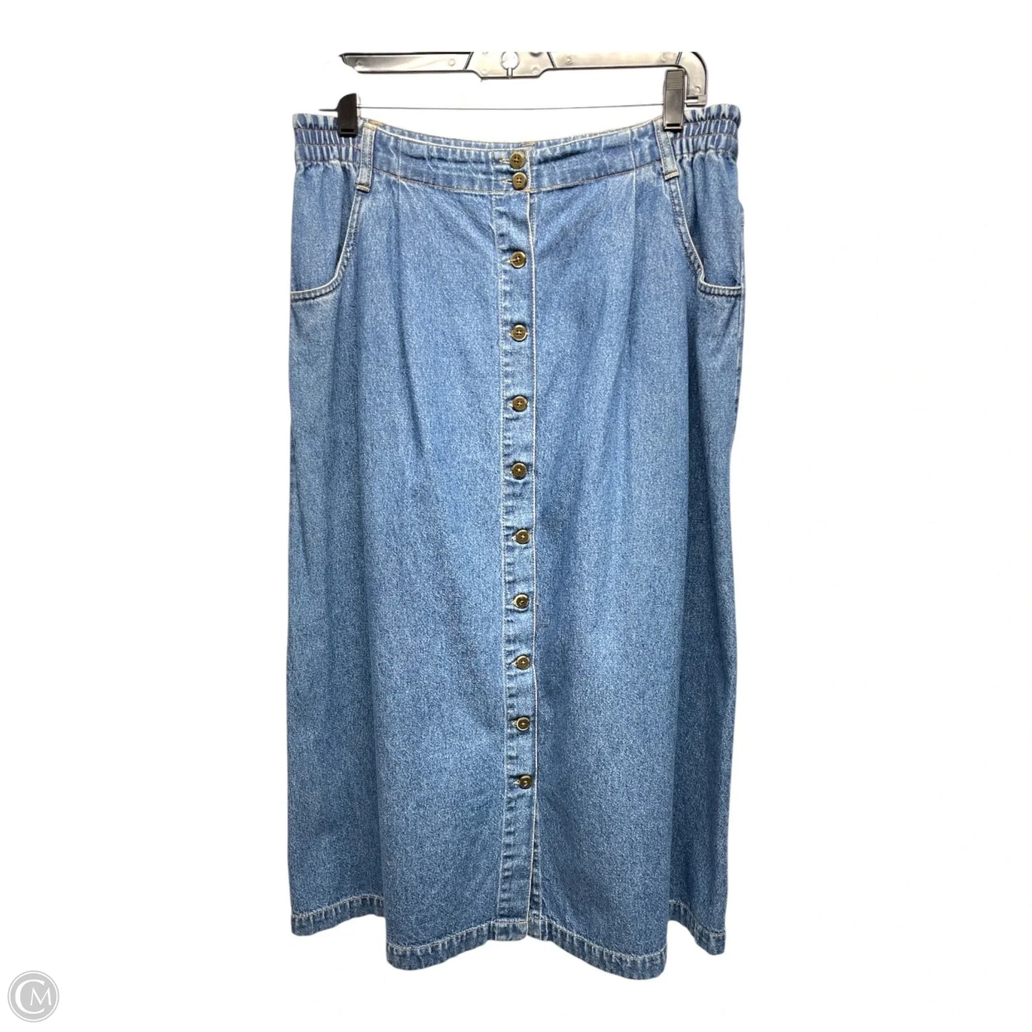 Skirt Midi By Classic Elements In Blue, Size: 2