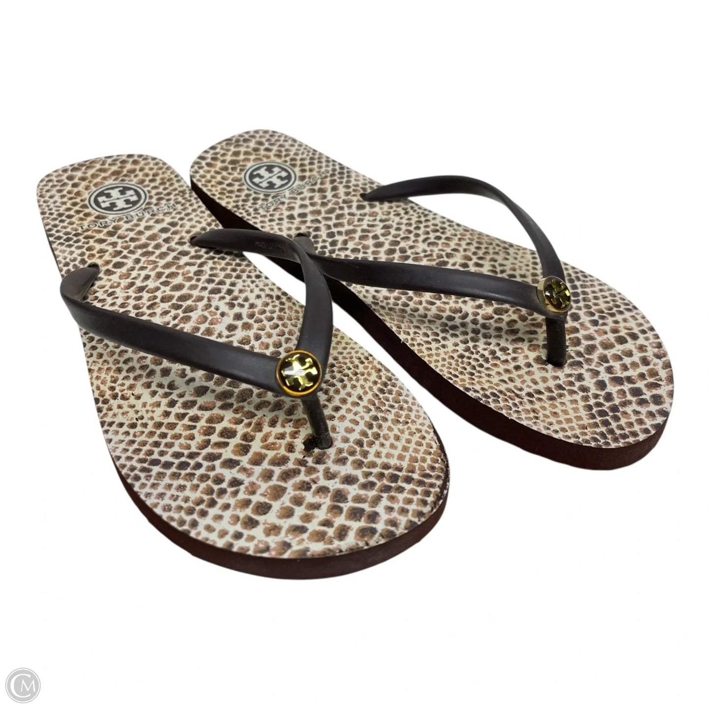 Sandals Designer By Tory Burch In Animal Print, Size: 8