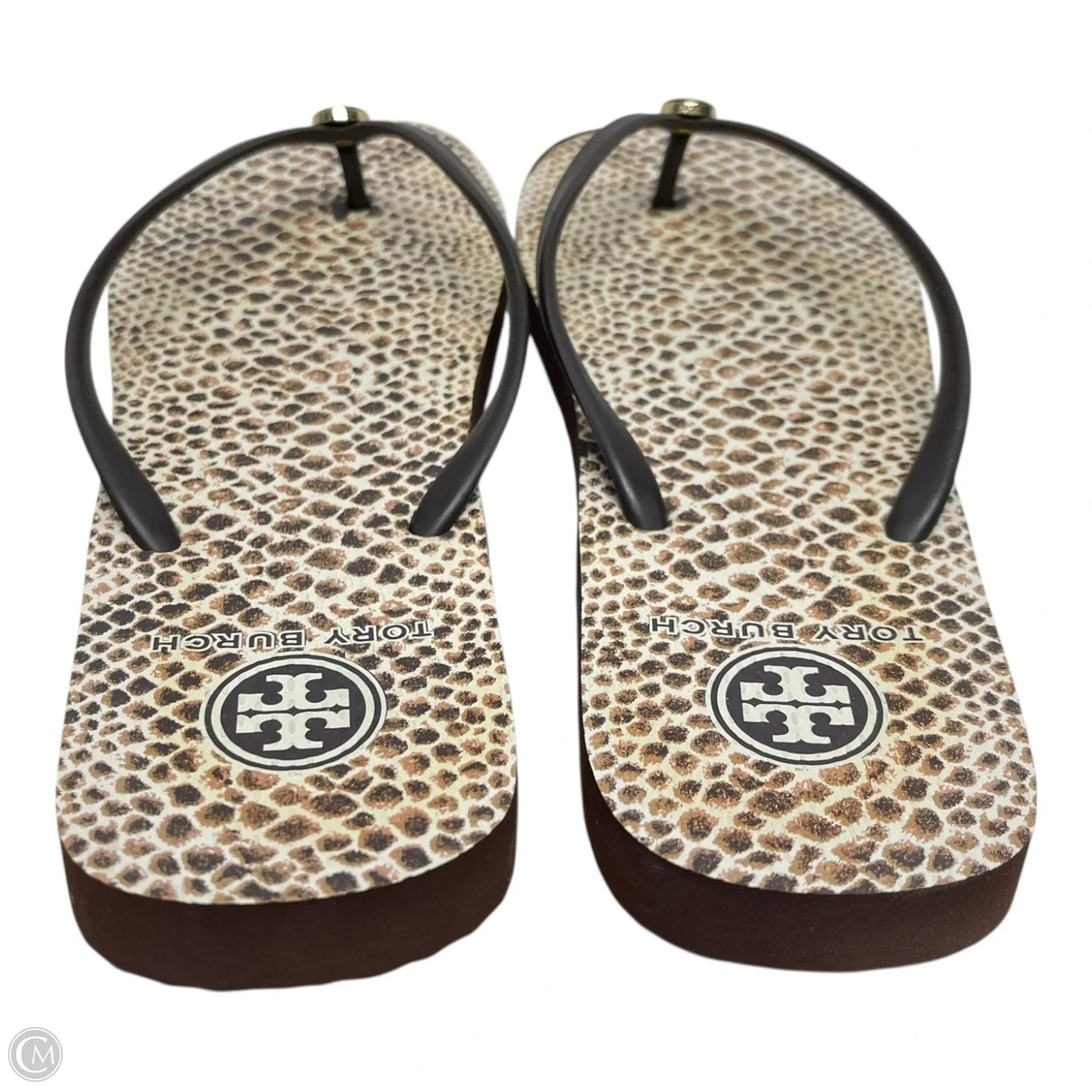 Sandals Designer By Tory Burch In Animal Print, Size: 8