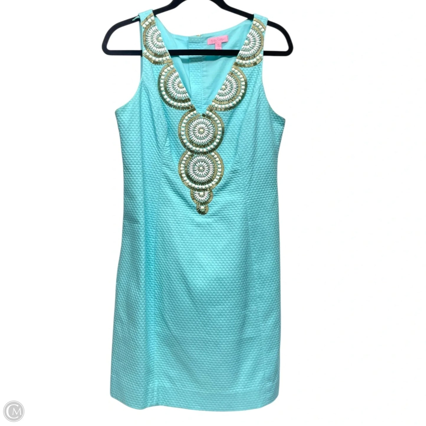 Dress Designer By Lilly Pulitzer In Blue & White, Size: 6