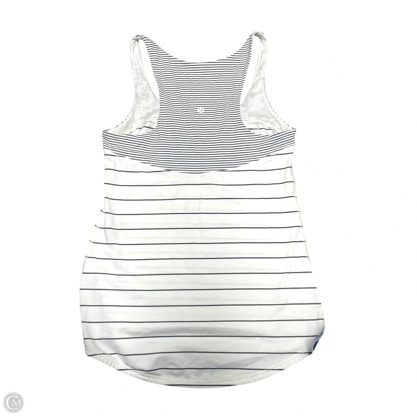 Athletic Tank Top By Lululemon In Black & Cream, Size: S