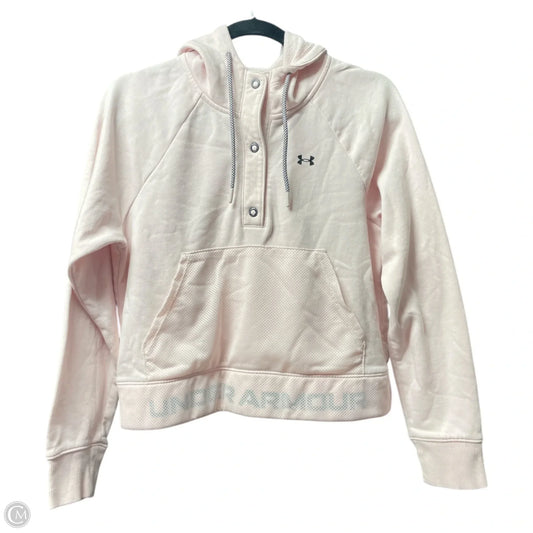 Athletic Sweatshirt Hoodie By Under Armour In Pink, Size: Xs
