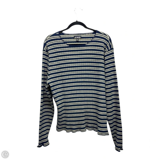 Top Long Sleeve By J. Crew In Blue, Size: 3x