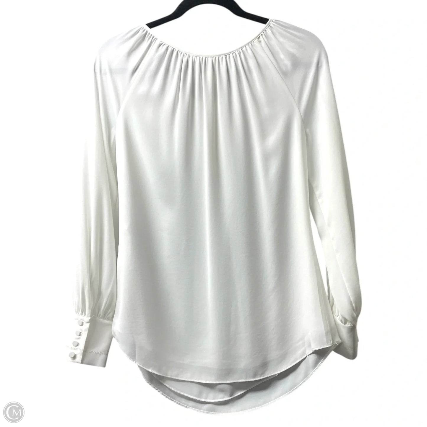 Blouse Long Sleeve By White House Black Market In White, Size: 0