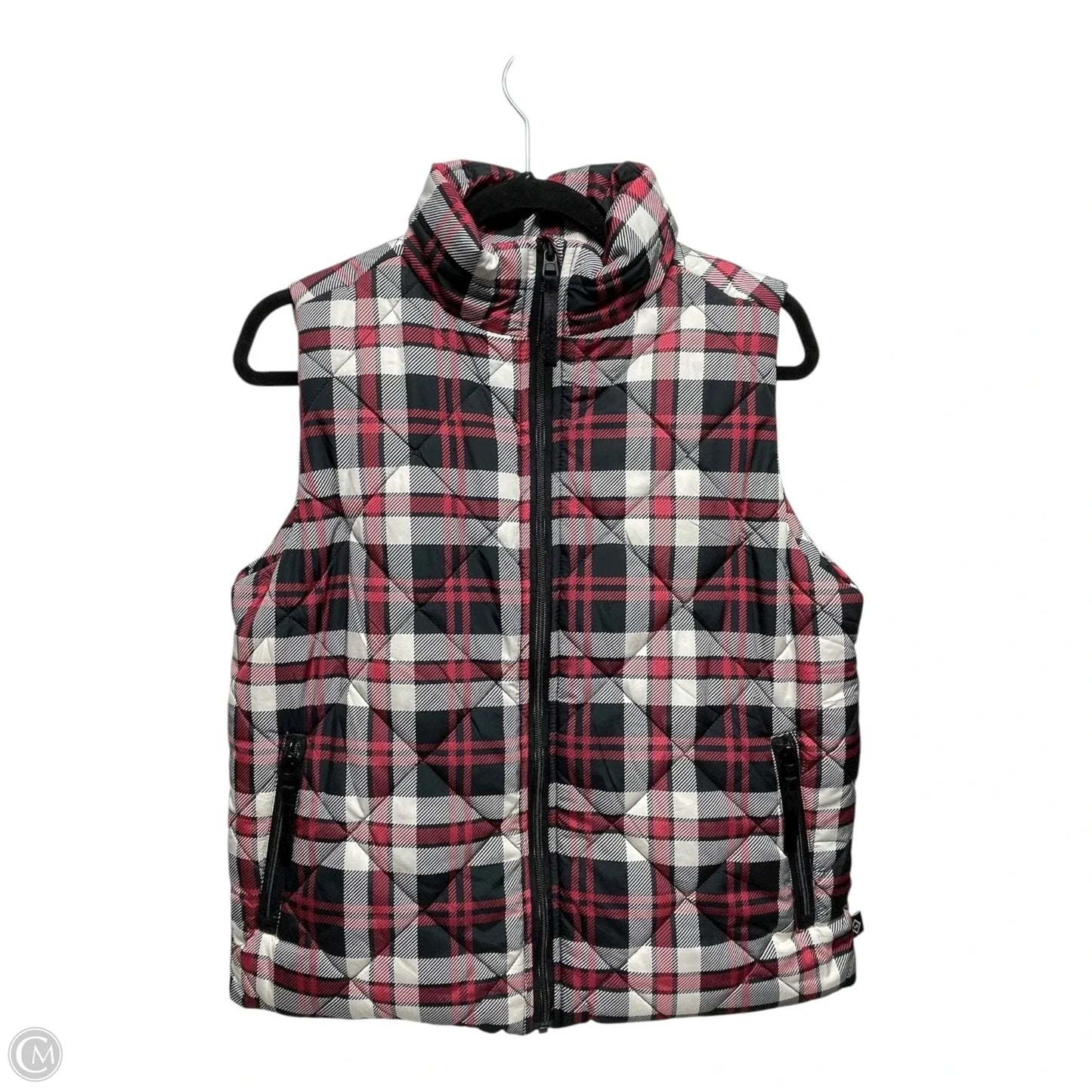 Vest Puffer & Quilted By Vera Bradley In Plaid Pattern, Size: Sp