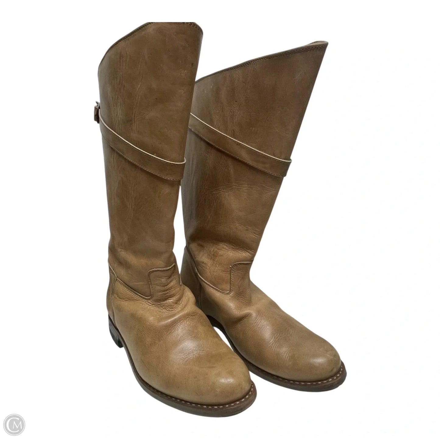 Boots Ankle Flats By Cmc In Brown, Size: 9.5