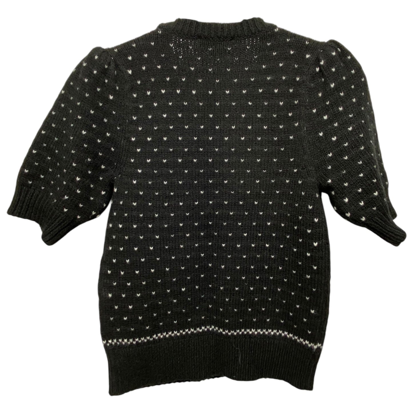 Sweater Short Sleeve By Ann Taylor In Black & White, Size: Xxs