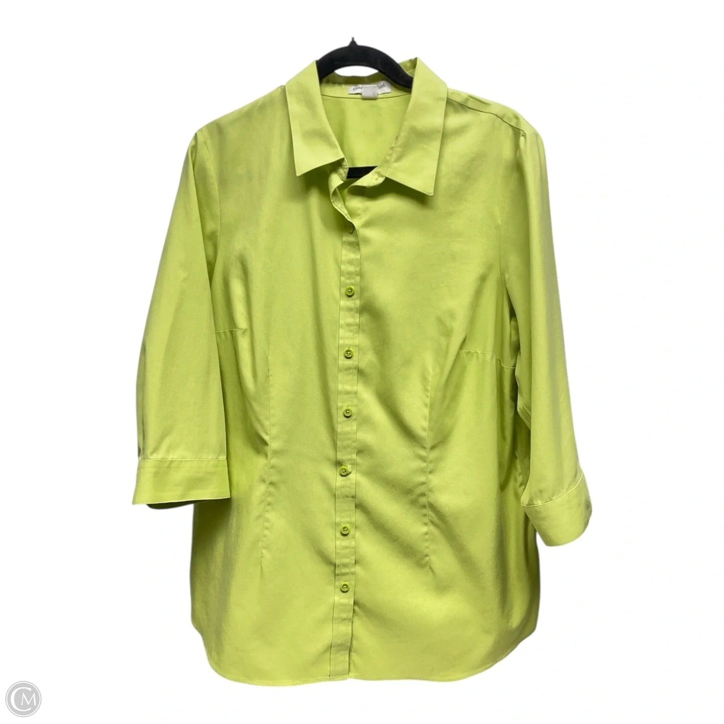 Top Long Sleeve By Coldwater Creek In Chartreuse, Size: 18