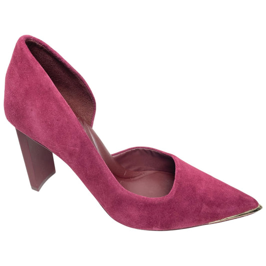 Shoes Heels Block By Aldo In Maroon, Size: 7