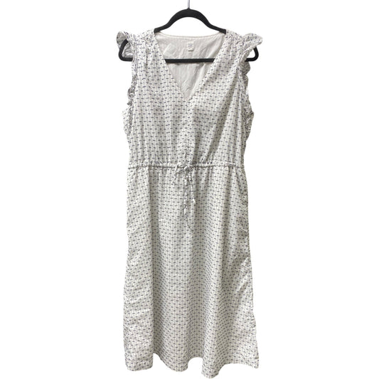 Dress Casual Midi By Gap In White, Size: L