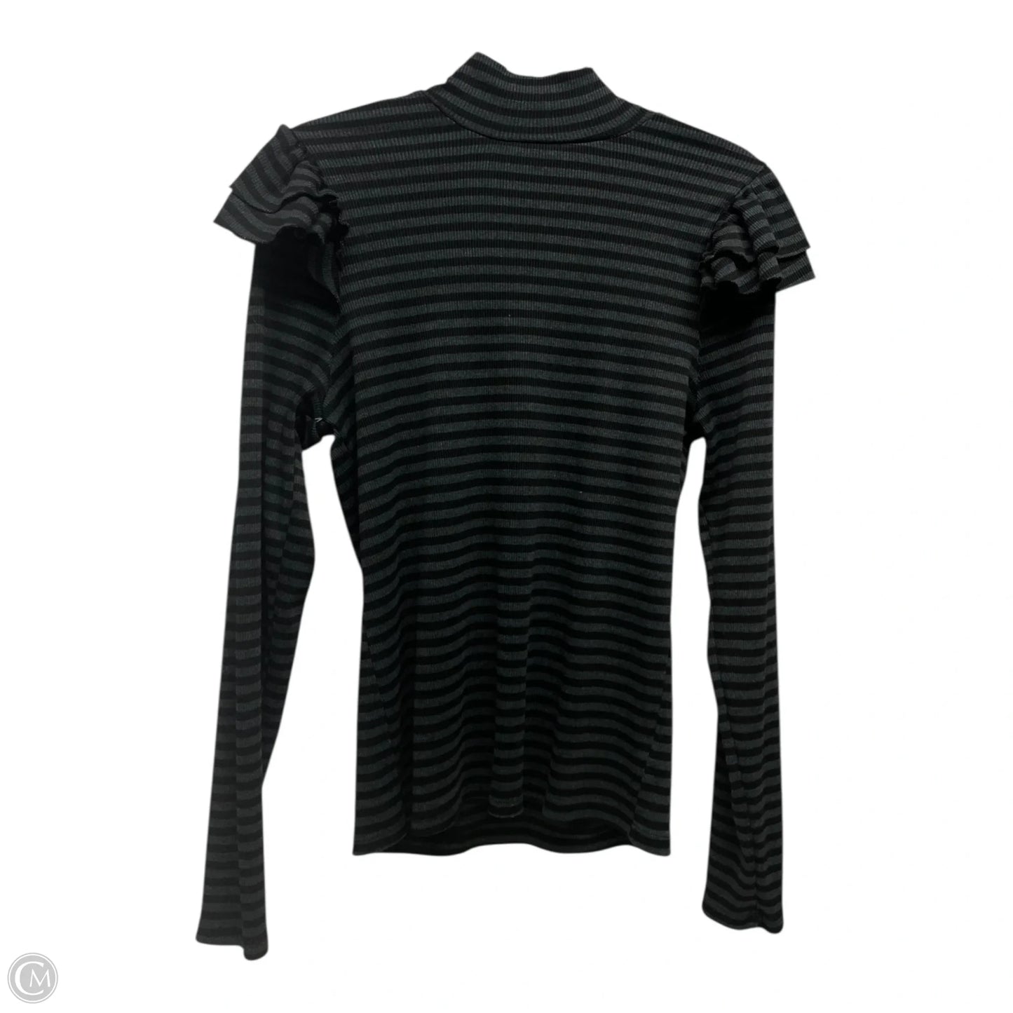 Top Long Sleeve By T.la In Black & Grey, Size: Xl
